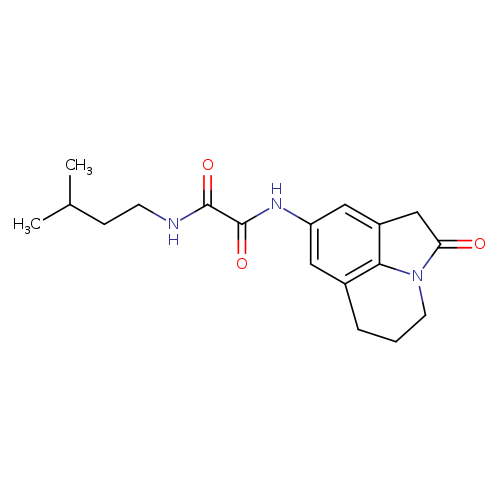 N-(3-methylbutyl)-N'-{2-oxo-1-azatricyclo[6.3.1.0^{4,12}]dodeca-4,6,8(12)-trien-6-yl}ethanediamide