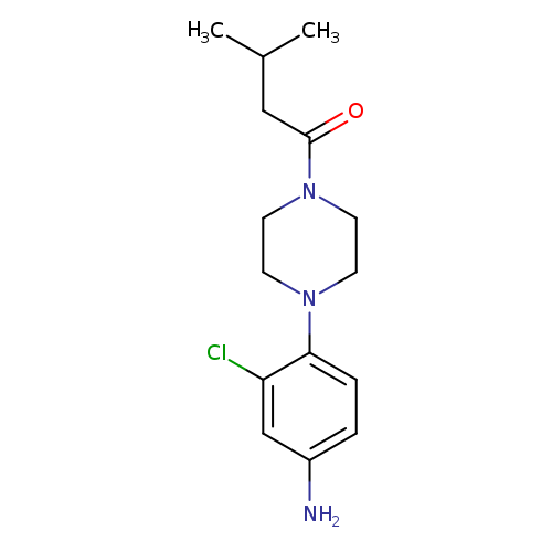 (3-Chloro-4-[4-(3-methylbutanoyl)piperazin-1-yl]phenyl)amine