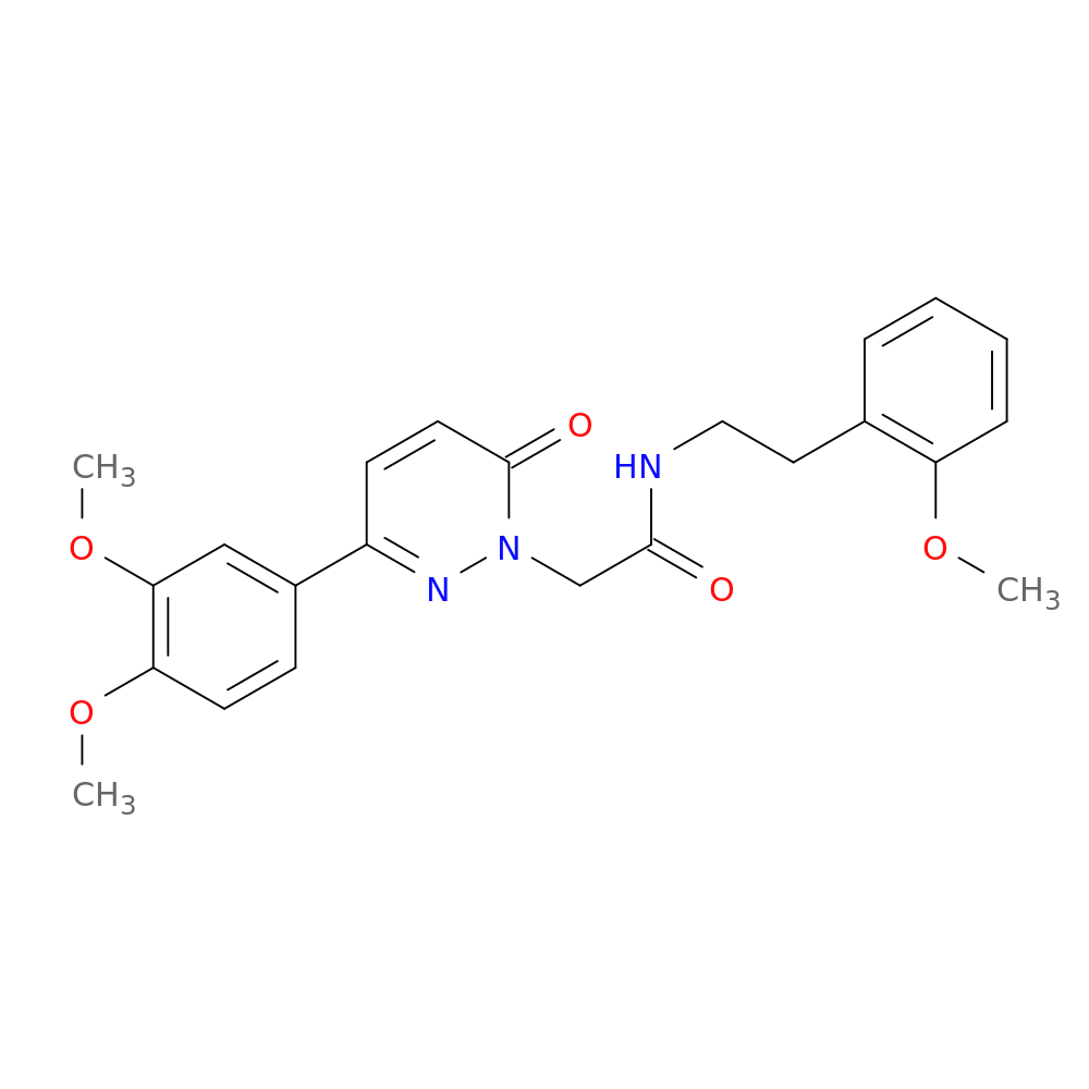 2-[3-(3,4-dimethoxyphenyl)-6-oxo-1,6-dihydropyridazin-1-yl]-N-[2-(2-methoxyphenyl)ethyl]acetamide