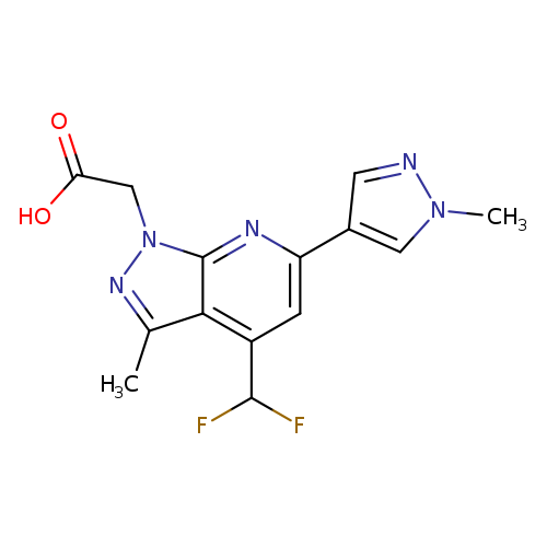 [4-(Difluoromethyl)-3-methyl-6-(1-methyl-1h-pyrazol-4-yl)-1h-pyrazolo[3,4-b]pyridin-1-yl]acetic acid