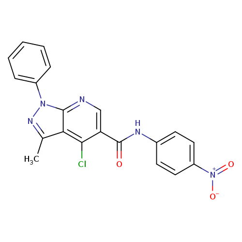4-chloro-3-methyl-N-(4-nitrophenyl)-1-phenyl-1H-pyrazolo[3,4-b]pyridine-5-carboxamide