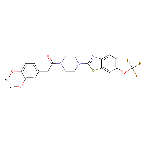 2-(3,4-dimethoxyphenyl)-1-{4-[6-(trifluoromethoxy)-1,3-benzothiazol-2-yl]piperazin-1-yl}ethan-1-one