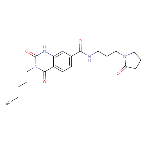 2,4-dioxo-N-[3-(2-oxopyrrolidin-1-yl)propyl]-3-pentyl-1,2,3,4-tetrahydroquinazoline-7-carboxamide