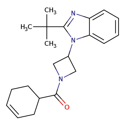 2-tert-butyl-1-[1-(cyclohex-3-ene-1-carbonyl)azetidin-3-yl]-1H-1,3-benzodiazole