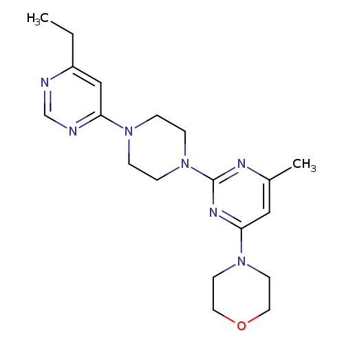 4-{2-[4-(6-ethylpyrimidin-4-yl)piperazin-1-yl]-6-methylpyrimidin-4-yl}morpholine