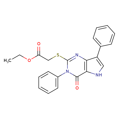 ethyl 2-({4-oxo-3,7-diphenyl-3H,4H,5H-pyrrolo[3,2-d]pyrimidin-2-yl}sulfanyl)acetate