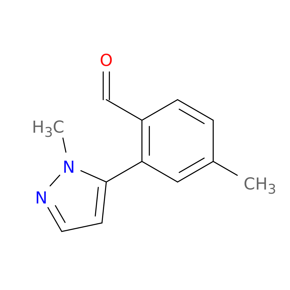 4-methyl-2-(1-methyl-1H-pyrazol-5-yl)benzaldehyde