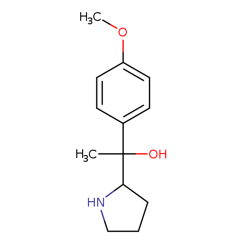 1-(4-methoxyphenyl)-1-(pyrrolidin-2-yl)ethan-1-ol