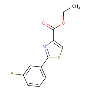 4-Thiazolecarboxylic acid, 2-(3-fluorophenyl)-, ethyl ester