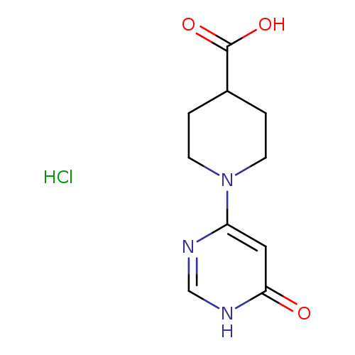 1-(6-oxo-1,6-dihydropyrimidin-4-yl)piperidine-4-carboxylicacidhydrochloride