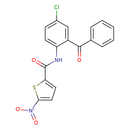 N-(2-benzoyl-4-chlorophenyl)-5-nitrothiophene-2-carboxamide