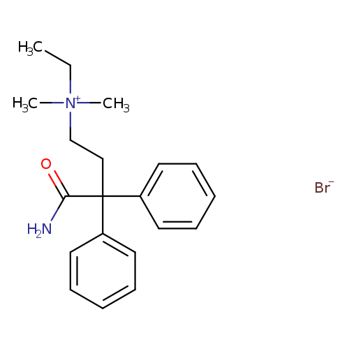 Benzenepropanaminium, γ-(aminocarbonyl)-N-ethyl-N,N-dimethyl-γ-phenyl-, bromide (1:1)