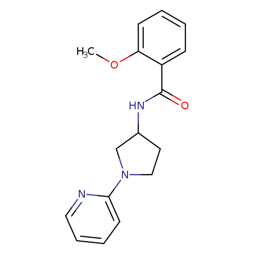 2-methoxy-N-[1-(pyridin-2-yl)pyrrolidin-3-yl]benzamide
