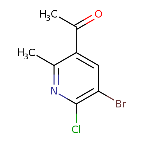 1-(5-Bromo-6-chloro-2-methyl-3-pyridinyl)-1-ethanone