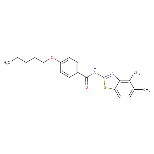 N-(4,5-dimethyl-1,3-benzothiazol-2-yl)-4-(pentyloxy)benzamide