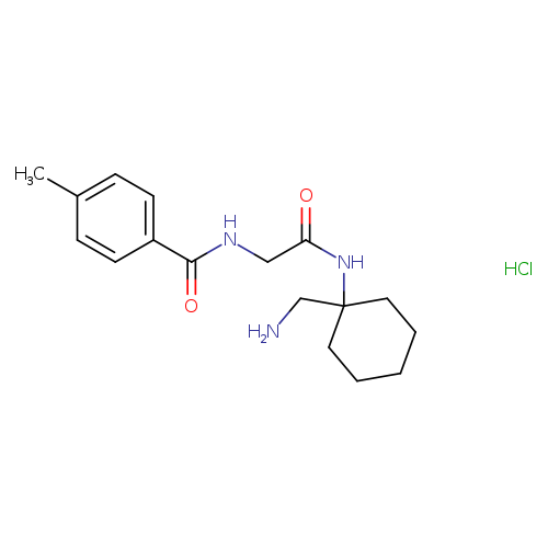 N-[1-(aminomethyl)cyclohexyl]-2-[(4-methylphenyl)formamido]acetamide hydrochloride
