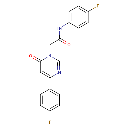 N-(4-fluorophenyl)-2-[4-(4-fluorophenyl)-6-oxo-1,6-dihydropyrimidin-1-yl]acetamide