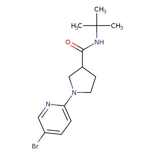 1-(5-bromopyridin-2-yl)-N-tert-butylpyrrolidine-3-carboxamide