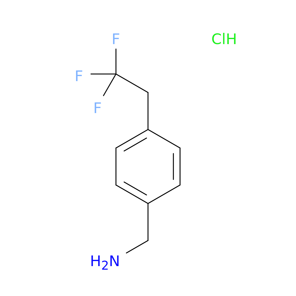 1-[4-(2,2,2-trifluoroethyl)phenyl]methanamine hydrochloride