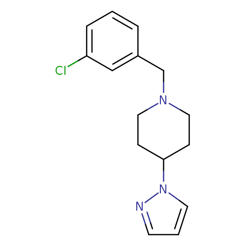 1-[(3-chlorophenyl)methyl]-4-(1H-pyrazol-1-yl)piperidine