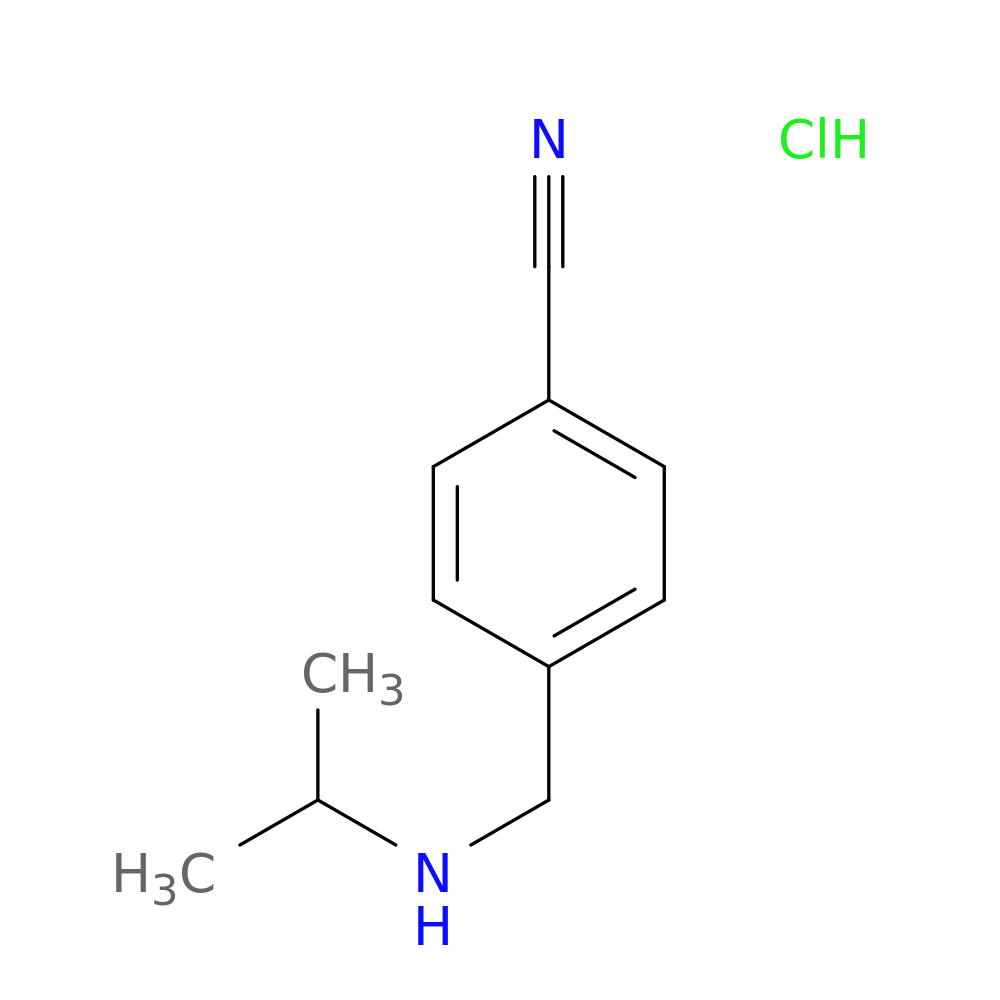 4-[(Propan-2-ylamino)methyl]benzonitrile hydrochloride