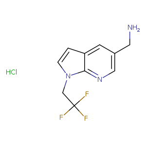 [1-(2,2,2-trifluoroethyl)pyrrolo[2,3-b]pyridin-5-yl]methanamine;hydrochloride