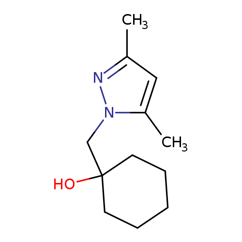 "1-[(3,5-dimethyl-1H-pyrazol-1-yl)methyl]cyclohexan-1-ol"