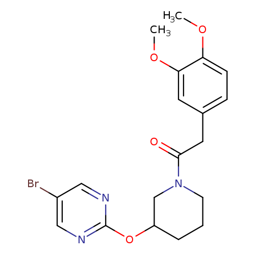 1-{3-[(5-bromopyrimidin-2-yl)oxy]piperidin-1-yl}-2-(3,4-dimethoxyphenyl)ethan-1-one