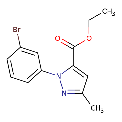 Ethyl 1-(3-bromophenyl)-3-methyl-1H-pyrazole-5-carboxylate