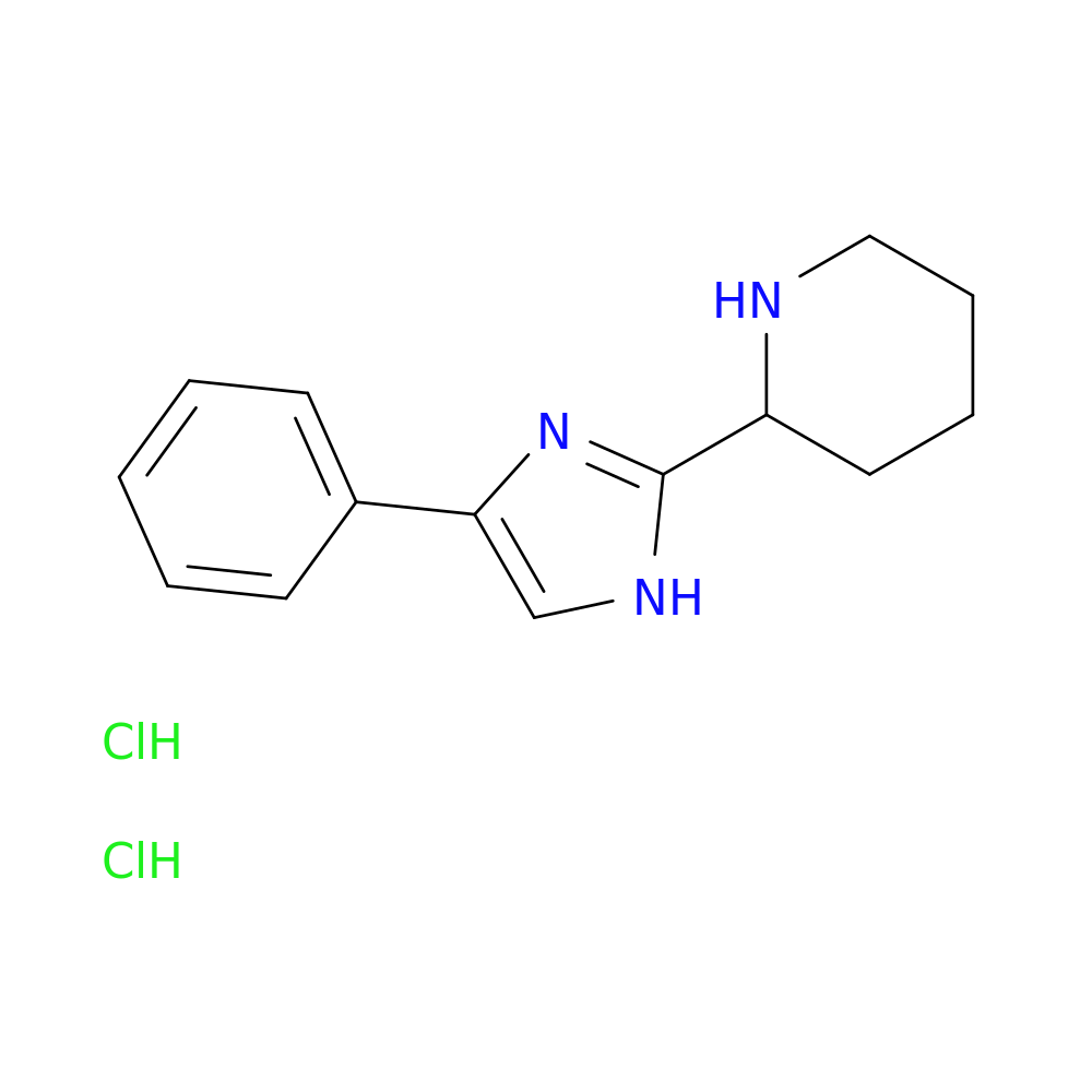2-(4-phenyl-1H-imidazol-2-yl)piperidine dihydrochloride
