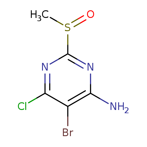 5-bromo-6-chloro-2-methanesulfinylpyrimidin-4-amine