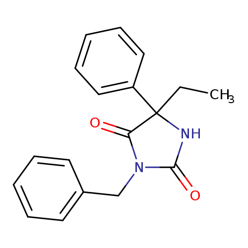 5-Ethyl-5-phenyl-3-(phenylmethyl)-2,4-imidazolidinedione