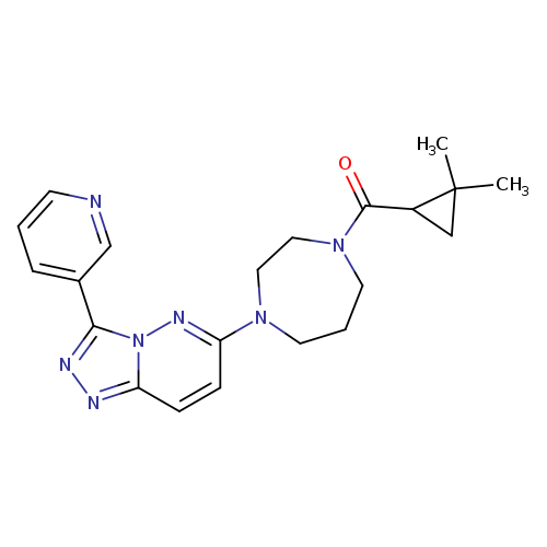 1-(2,2-dimethylcyclopropanecarbonyl)-4-[3-(pyridin-3-yl)-[1,2,4]triazolo[4,3-b]pyridazin-6-yl]-1,4-diazepane