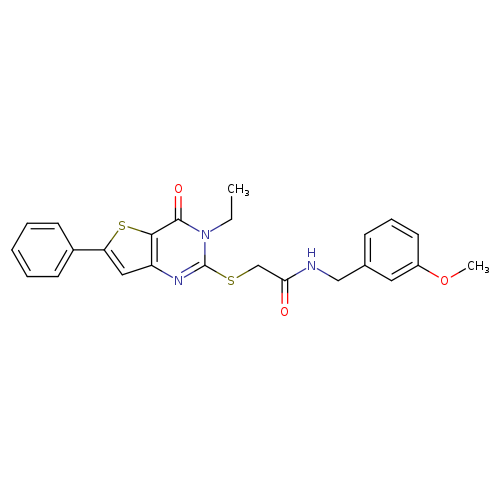 2-({3-ethyl-4-oxo-6-phenyl-3H,4H-thieno[3,2-d]pyrimidin-2-yl}sulfanyl)-N-[(3-methoxyphenyl)methyl]acetamide