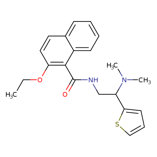 N-[2-(dimethylamino)-2-(thiophen-2-yl)ethyl]-2-ethoxynaphthalene-1-carboxamide