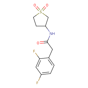 2-(2,4-difluorophenyl)-N-(1,1-dioxo-1lambda6-thiolan-3-yl)acetamide