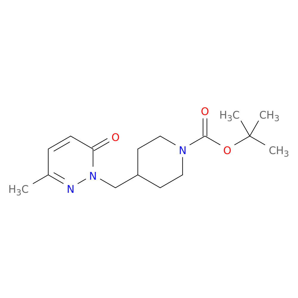 tert-butyl 4-[(3-methyl-6-oxo-1,6-dihydropyridazin-1-yl)methyl]piperidine-1-carboxylate