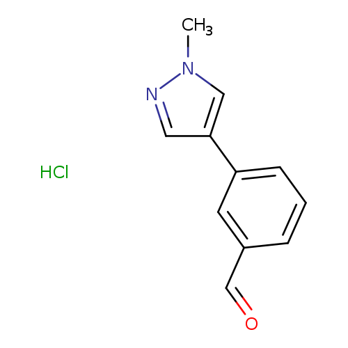 3-(1-methyl-1H-pyrazol-4-yl)benzaldehydehydrochloride