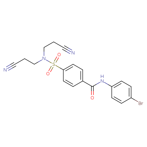 4-[bis(2-cyanoethyl)sulfamoyl]-N-(4-bromophenyl)benzamide