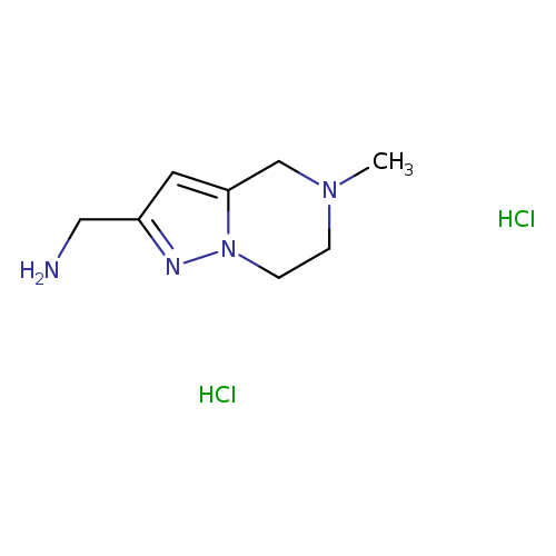 1-{5-methyl-4H,5H,6H,7H-pyrazolo[1,5-a]pyrazin-2-yl}methanaminedihydrochloride
