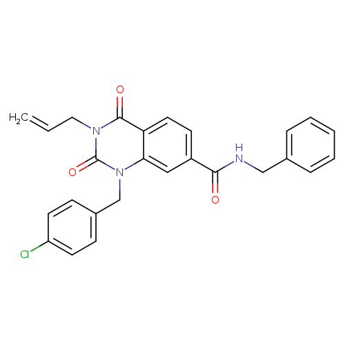 N-benzyl-1-[(4-chlorophenyl)methyl]-2,4-dioxo-3-(prop-2-en-1-yl)-1,2,3,4-tetrahydroquinazoline-7-carboxamide