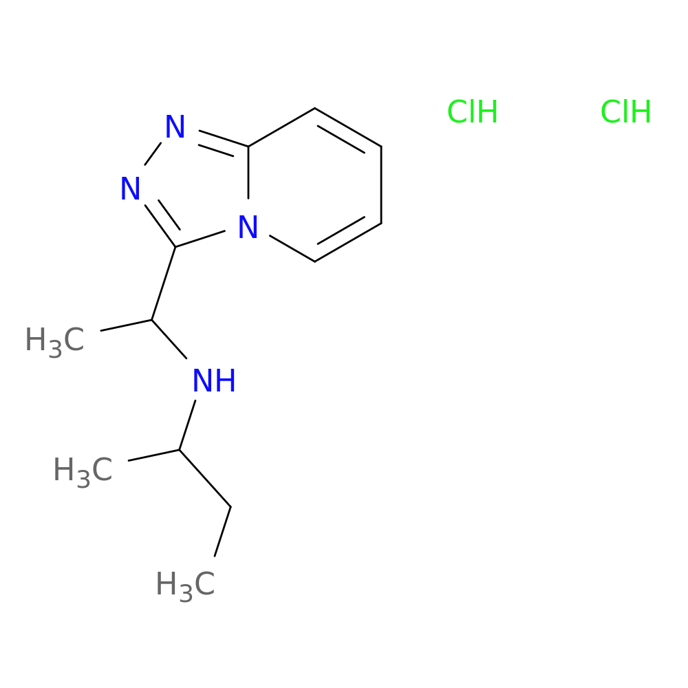 (butan-2-yl)(1-{[1,2,4]triazolo[4,3-a]pyridin-3-yl}ethyl)amine dihydrochloride