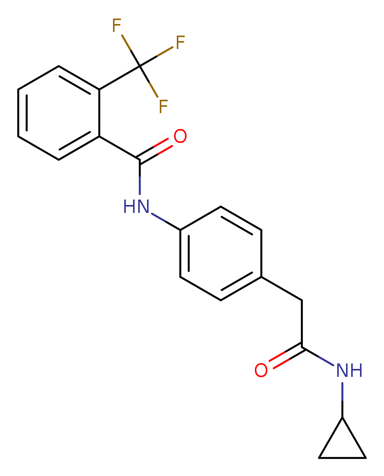 N-{4-[(cyclopropylcarbamoyl)methyl]phenyl}-2-(trifluoromethyl)benzamide