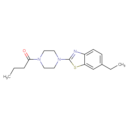 1-[4-(6-ethyl-1,3-benzothiazol-2-yl)piperazin-1-yl]butan-1-one