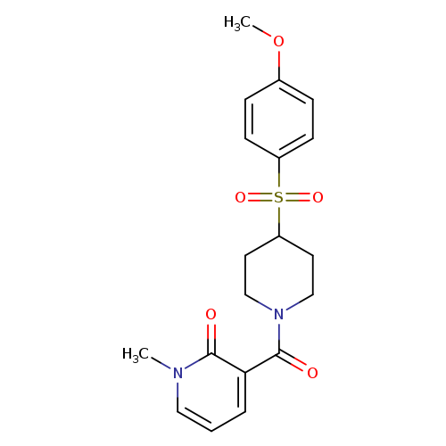 3-[4-(4-methoxybenzenesulfonyl)piperidine-1-carbonyl]-1-methyl-1,2-dihydropyridin-2-one