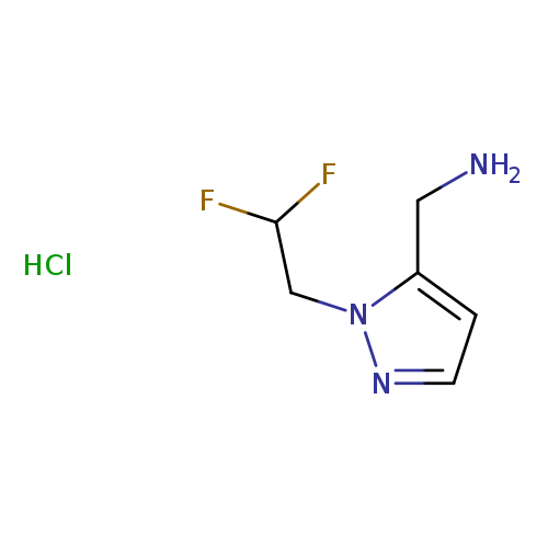 1-[1-(2,2-difluoroethyl)-1H-pyrazol-5-yl]methanaminehydrochloride