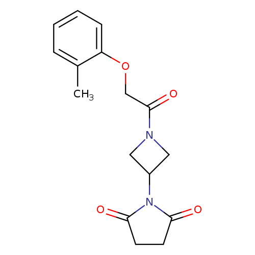 1-{1-[2-(2-methylphenoxy)acetyl]azetidin-3-yl}pyrrolidine-2,5-dione