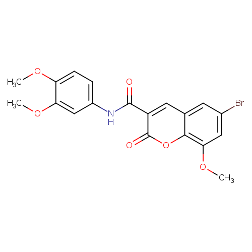 6-bromo-N-(3,4-dimethoxyphenyl)-8-methoxy-2-oxo-2H-chromene-3-carboxamide
