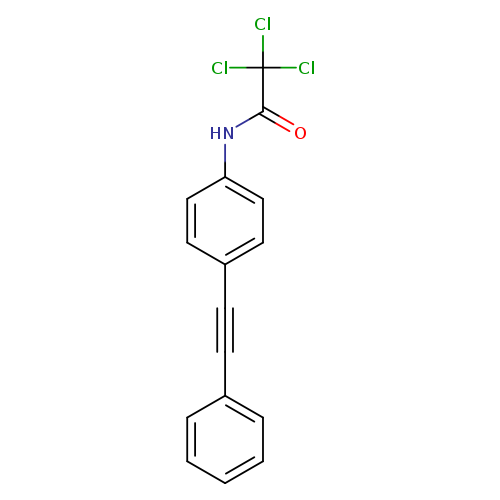 2,2,2-trichloro-N-[4-(2-phenylethynyl)phenyl]acetamide