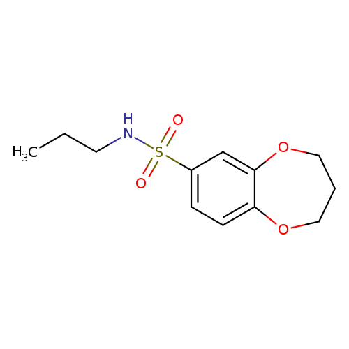 N-propyl-3,4-dihydro-2H-1,5-benzodioxepine-7-sulfonamide